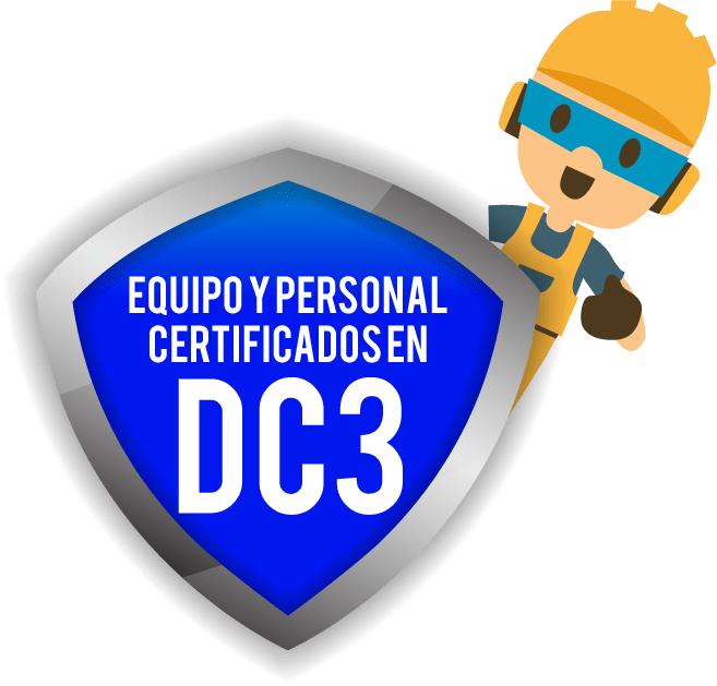 Distintivo informativo relacionado con DC3